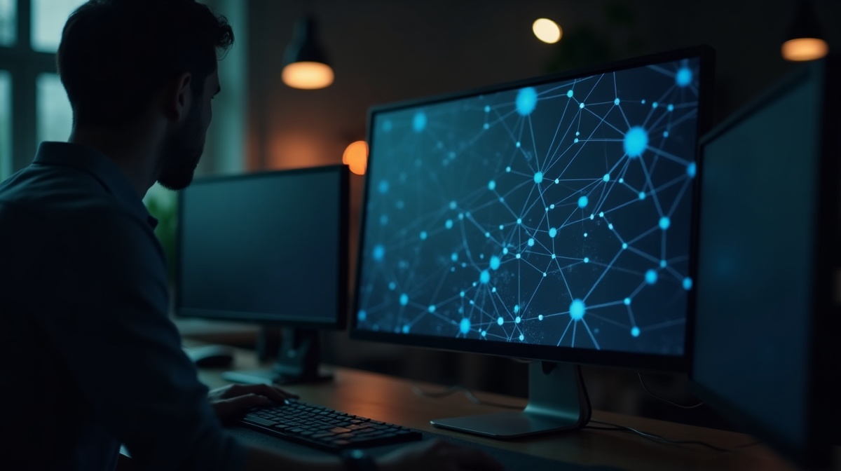 Marketingverantwortliche prüft Linkprofil einer B2B-Website